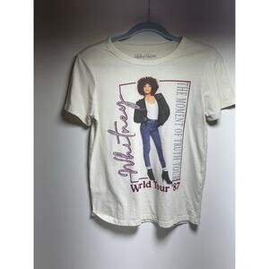 Whitney The Moment Of Truth World Tour ‘87 XS Graphic Concert Tee Cream